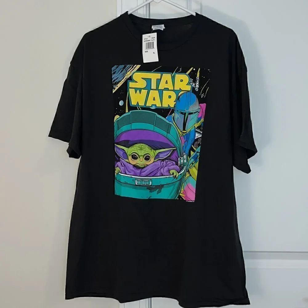 New Star Wars Mandalorian The Child Yoda Grogu print shirt-XL Lucasfilm Ltd